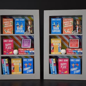Emily Henry Tiny Shelf — Miniature Bookshelf Featuring the NYTimes Bestselling Author of Book Lovers and Funny Story