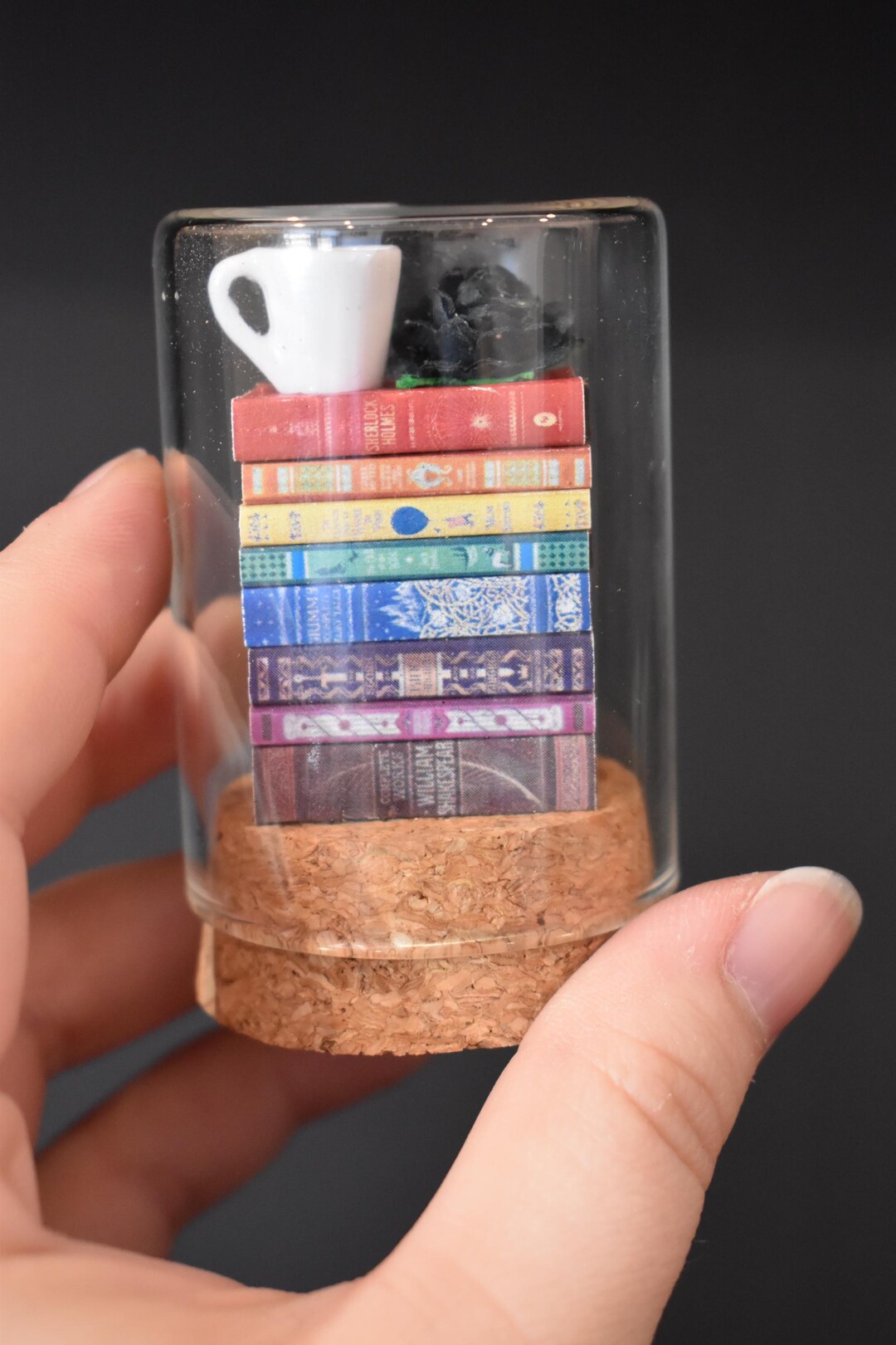 Rainbow Miniature Book Stack Jar — Perfect Bookish Gift, Shelf or Desk Decor for Bookworms - Etsy Canada