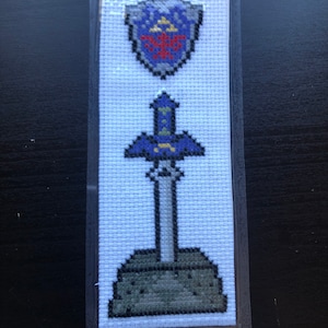 Pattern for Legend of Zelda Master Sword and Hylian Shield Cross Stitch ...