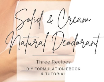 Three DIY Natural Deodorant Recipes, Natural Deodorant Course