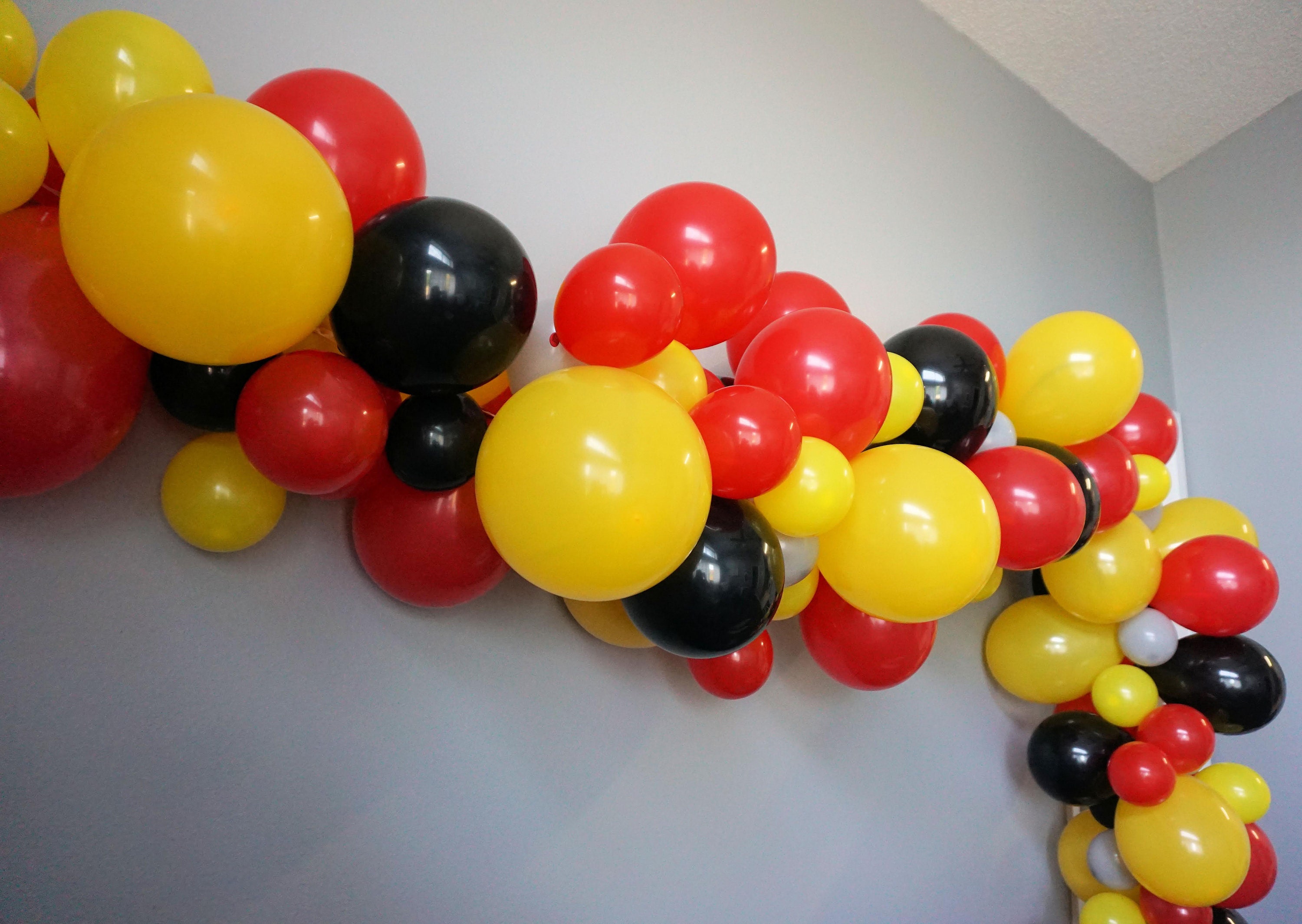 Kansas City Chiefs Inspired Balloon Garlandred and Yellow Balloon