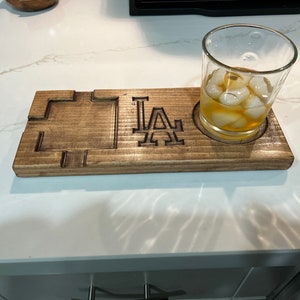 Whiskey and cigar coaster