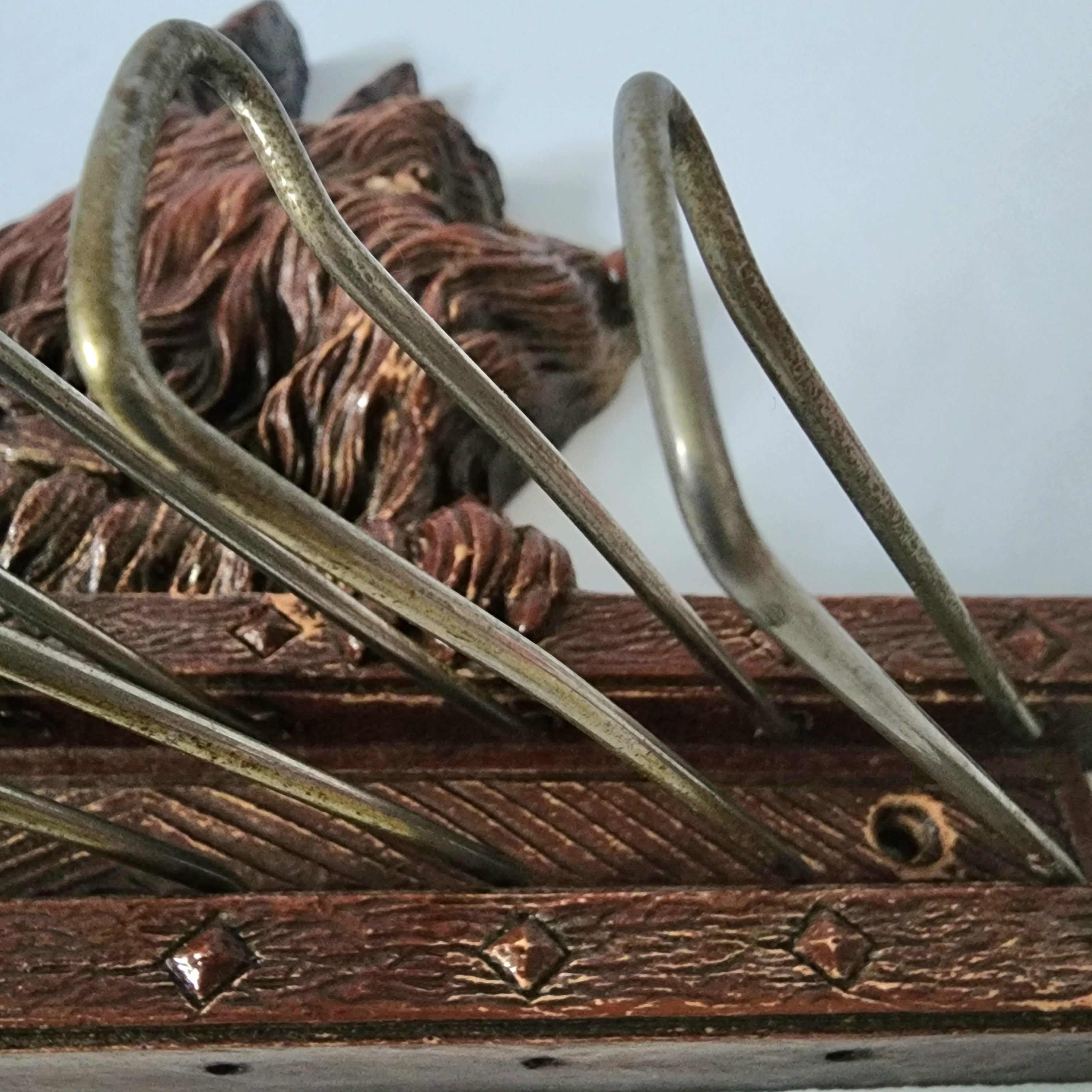 Syroco Wood and Resin Scotty Dog Tie and Belt Rack - Etsy