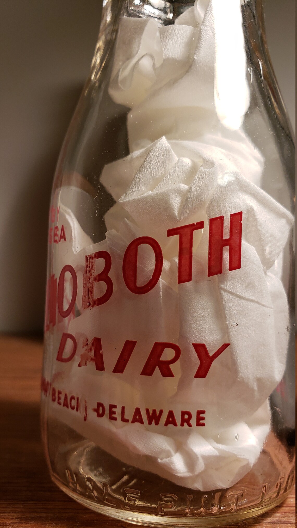 Vintage Rehoboth Dairy/Cape Henlopen Lighthouse 1/2 pt. Etsy