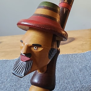 Carved Wood Pipe made in Italy Vintage
