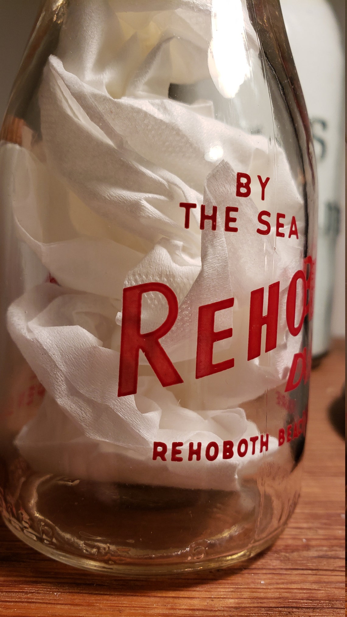 Vintage Rehoboth Dairy/Cape Henlopen Lighthouse 1/2 pt. Etsy