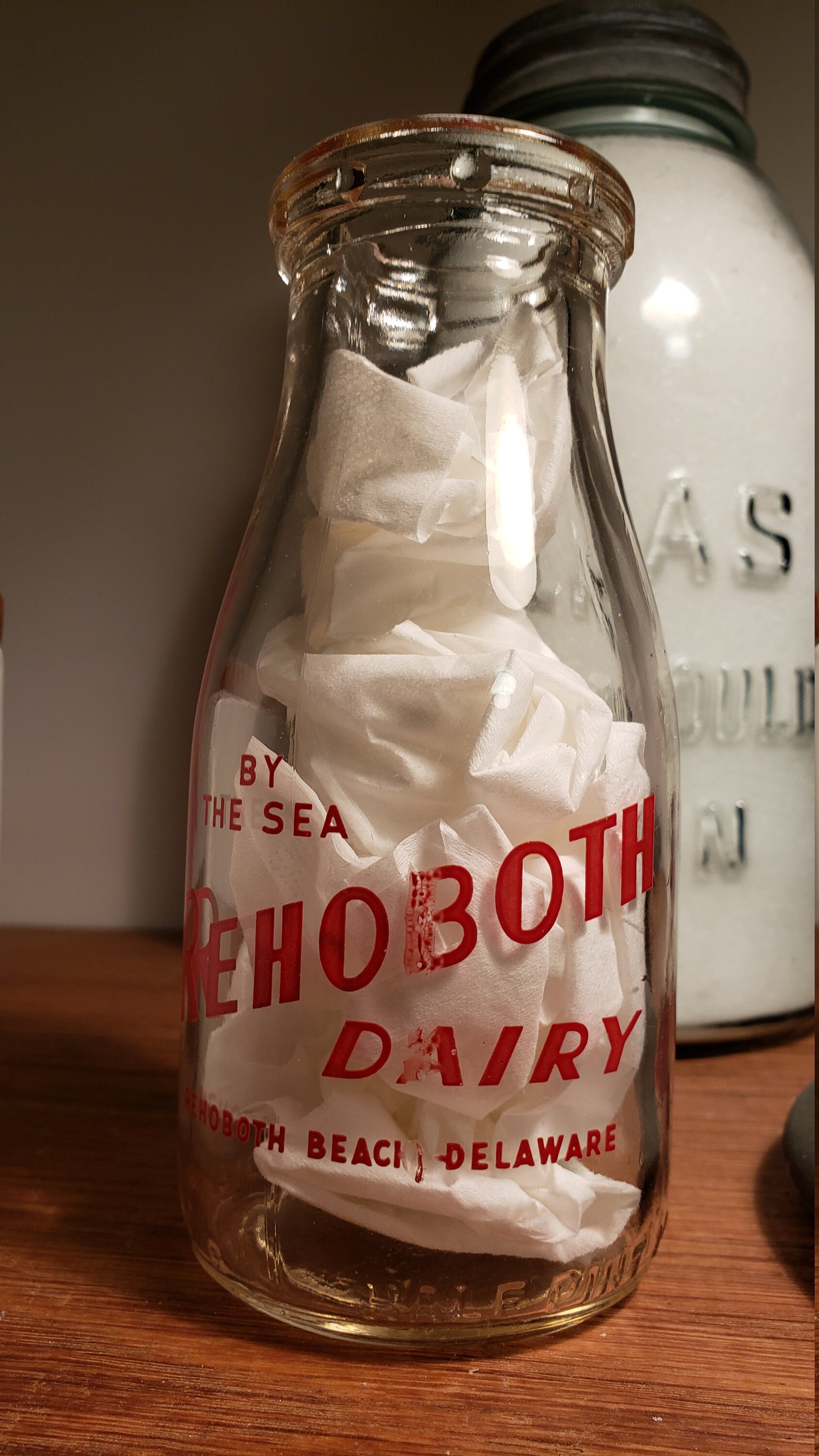 Vintage Rehoboth Dairy/Cape Henlopen Lighthouse 1/2 pt. Etsy