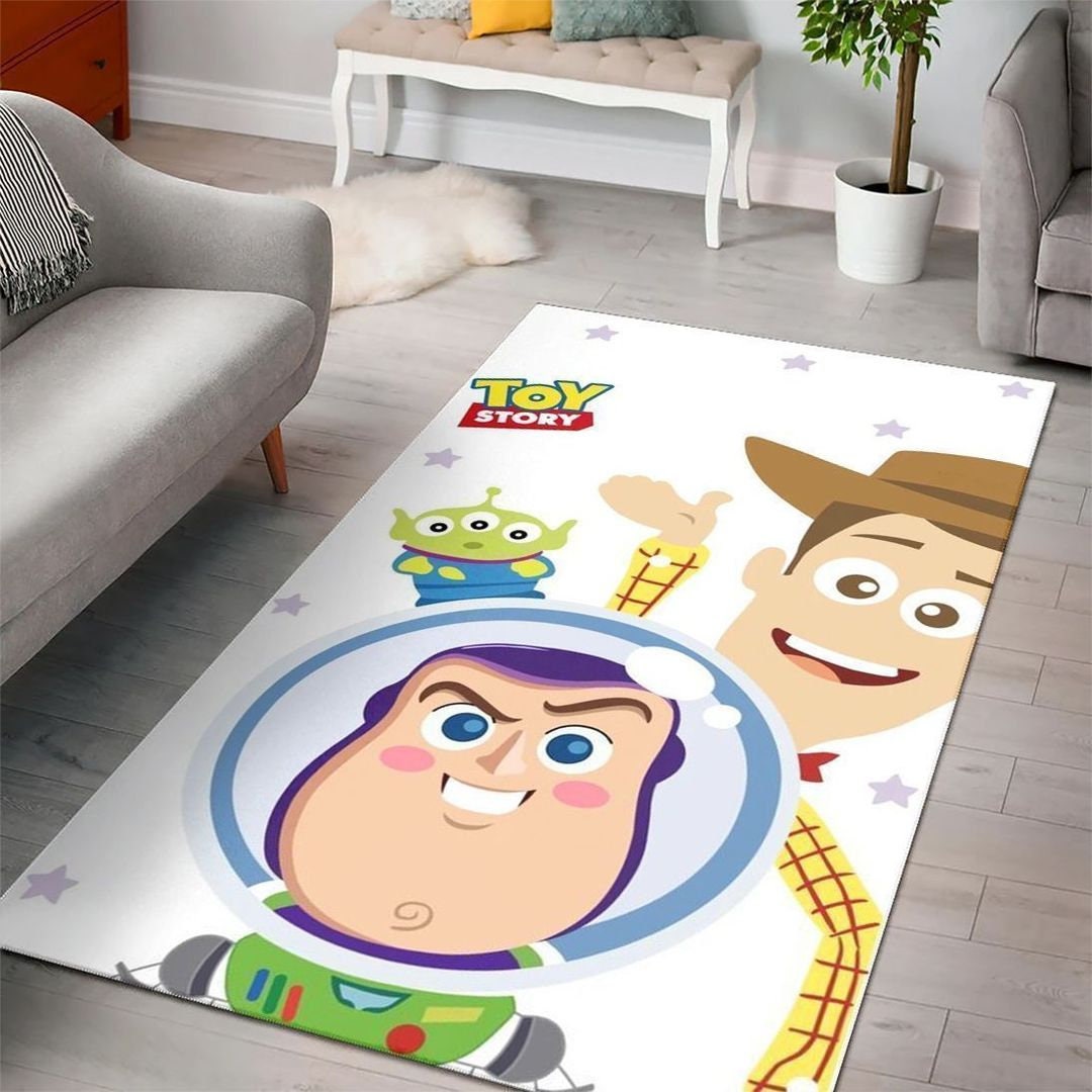 Buzz Lightyear and Woody Toy Story Rug Living Room Floor Decor Etsy