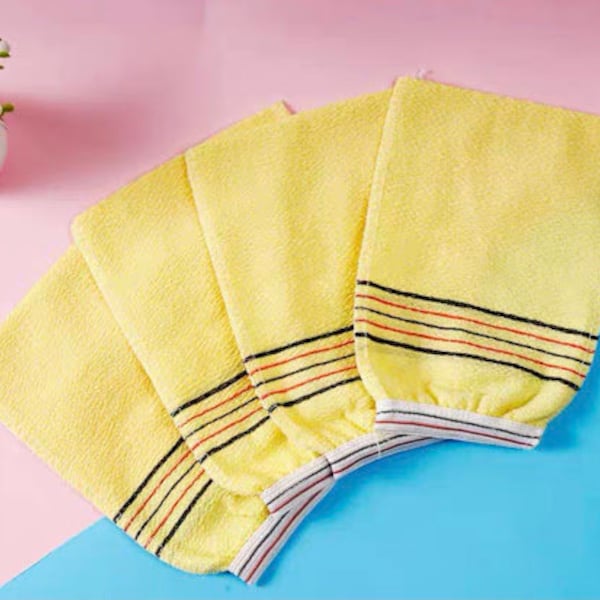 Korean Exfoliating Mitt | Scrub washcloths | Korean washcloths |Viscos Washcloths | Exfoliating towel | Scrub Towel