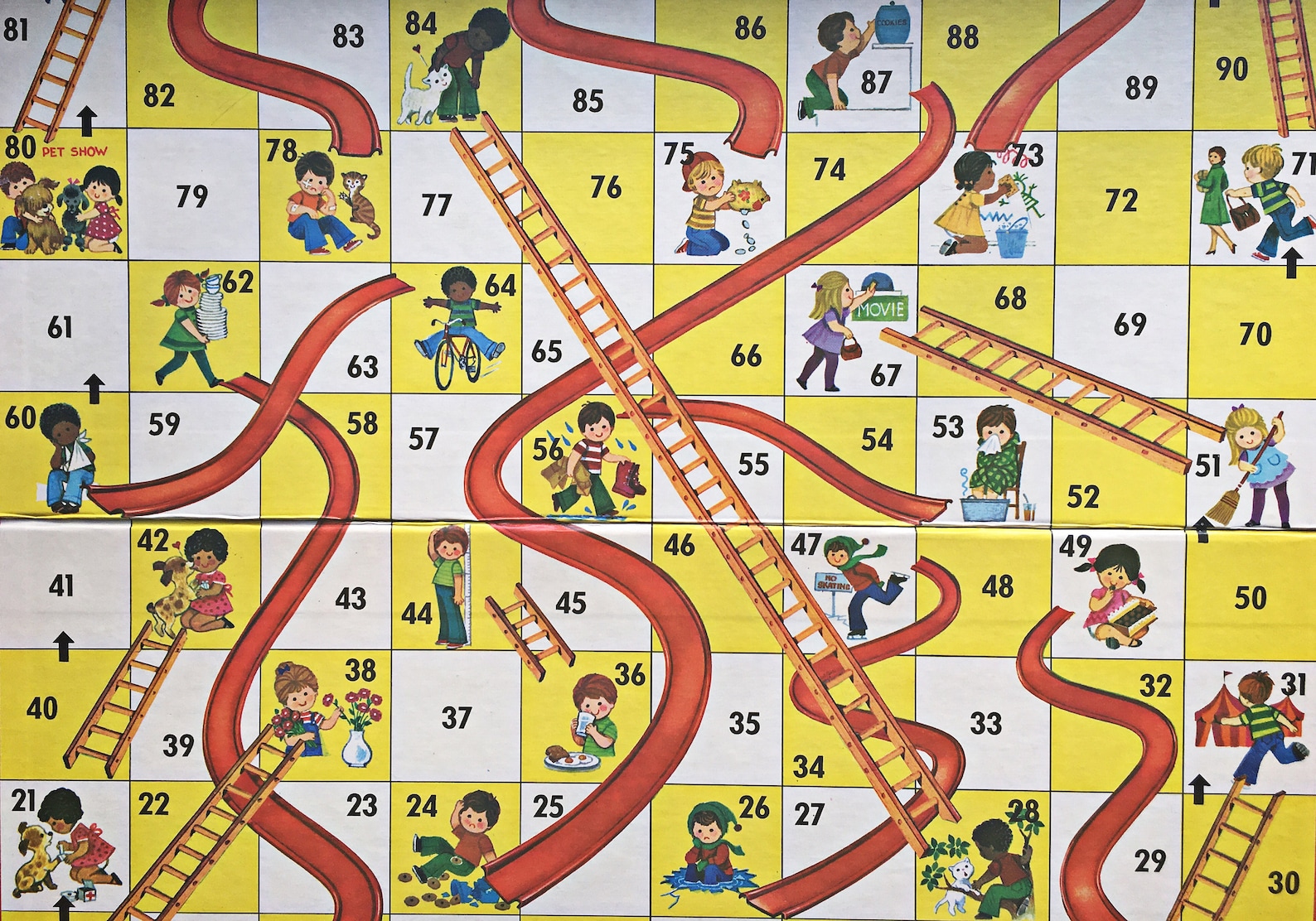 Vintage Printable Chutes And Ladders vintage-printable-chutes-and-ladders
