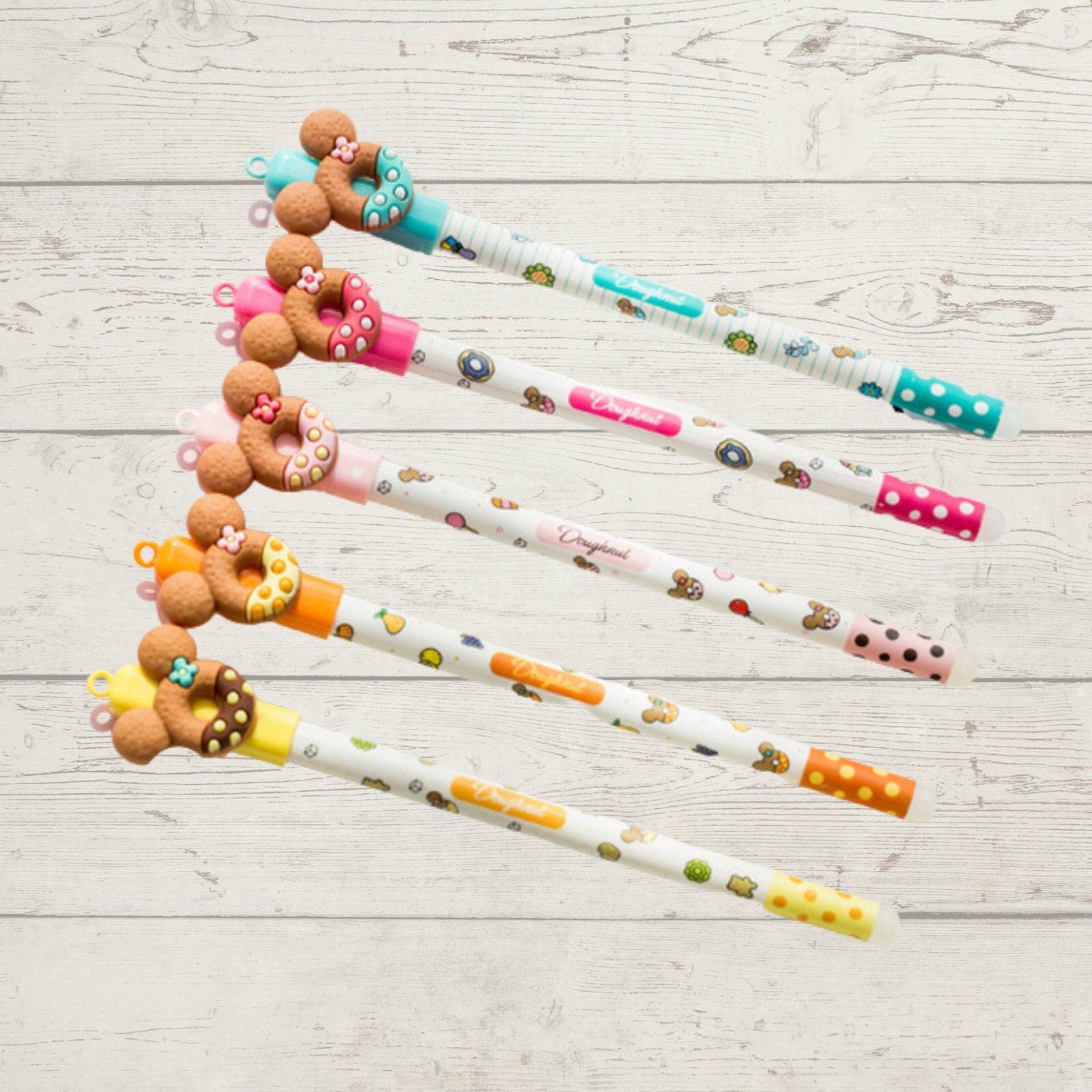 28Pcs Cute Donut Gel Ink Pens - Kawaii 0.5mm Black Ink Pens For Kids & Students