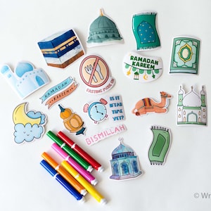 16 Sticker Pack | Islamic Stickers | Muslim Stickers | Ramadan Sticker Pack | Ramadan Vinyl Stickers | Ramadan themed stickers | Eid Sticker