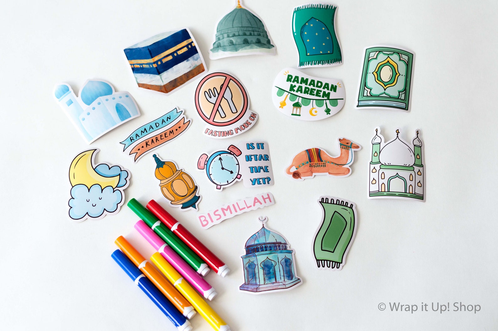 16 Sticker Pack | Islamic Stickers | Muslim Stickers | Ramadan Sticker ...
