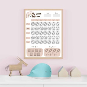 Kids Salah Tracker | Muslim Children&#39;s Prayer Tracker | Salah Tracker Printable | Prayer Chart for Kids | Daily Salah Tracker