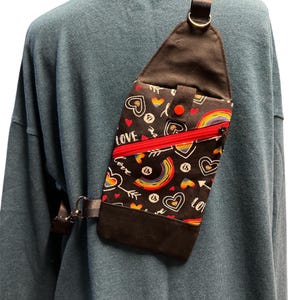 Mini Sling Bag, Retro Style Mini Sling Bag, Mini Traveller Sling, Crossbody Sling Bag, Trendy Backpack Sling Pouch Bag