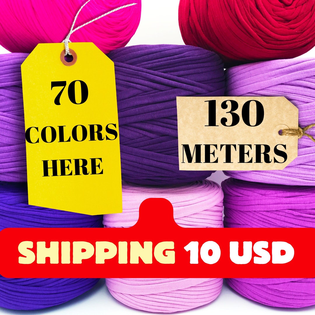 Tshirt Yarns 130 Meters, 500 Gr, Fabric Yarn, Jersey Yarn, Tshirt Necklage Yarn, Trapillo T
