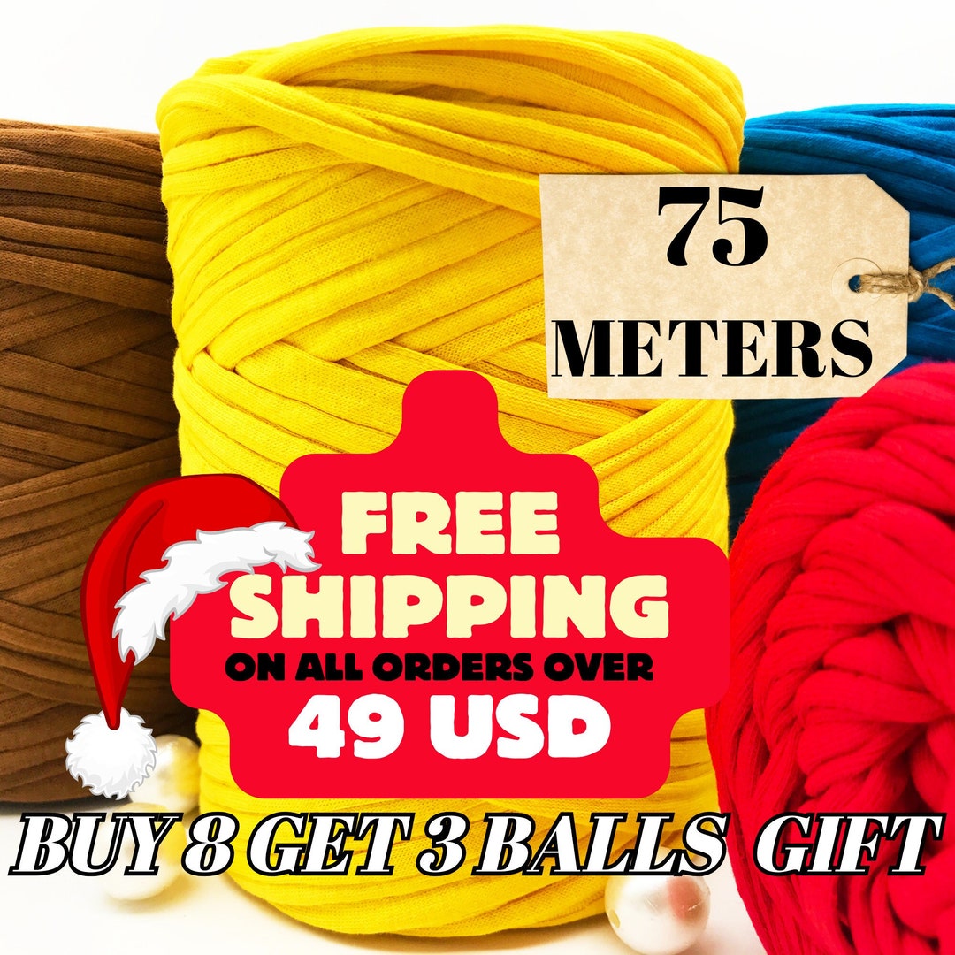 75 Meters Jersey Yarn 82 Yards Fabric Yarn Basket Yarn Etsy