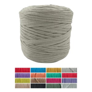 Tshirt yarn for crochet bags, baskets, rugs, cradles, Trapillo yarn, Chunky bulky yarn, textile yarn, 80 m, Color Beige 003