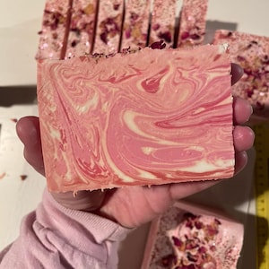 PROMOÇÃO! Sabonete Valentine – sabonete rosa artesanal feito a frio CP