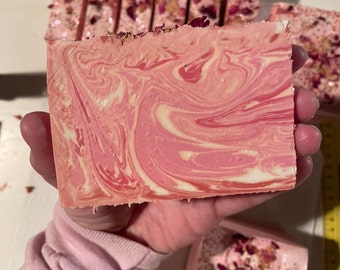 Valentine Soap – pink cold process handmade soap CP