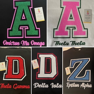 Glitter Letter with Custom Chapter Name