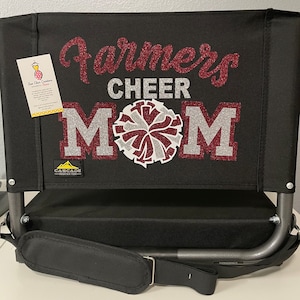 CUSTOMIZED Padded Stadium Seat: School, Cheer, Band, Coach and All Sports