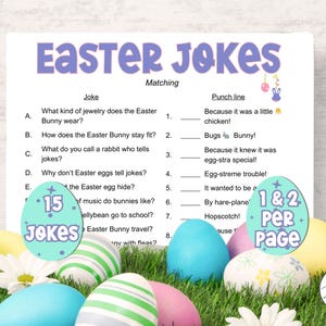 Easter Jokes Matching Game – Fun Printable Jokes for Kids & Families