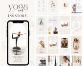 Yoga Instagram Story Templates | Yoga Teacher Wellness coach | Fitness Instagram Influencer Template | Yoga Social Media Canva Template