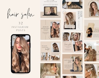 Hair stylist Instagram Post Template | Hair Beauty Salon Social Media | Hair care Business Wig Instagram Template