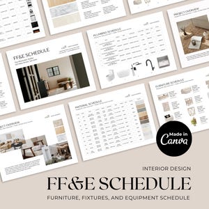 Finishes Schedule Template | FF&E Schedule, Furniture Board | Interior Design, Renovation Template | Finishes and Fixtures