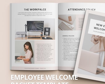 Employee Welcome Package Template | New Employee Onboarding Handbook | Small Business Resources| New Hire | HR Manual | Onboarding Checklist