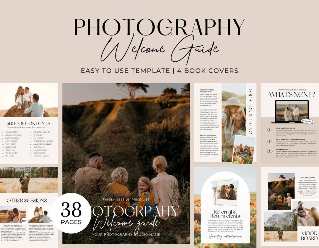 Photography Welcome Guide.pdf Photography Welcome Guide | Family Photography Style Guide ...