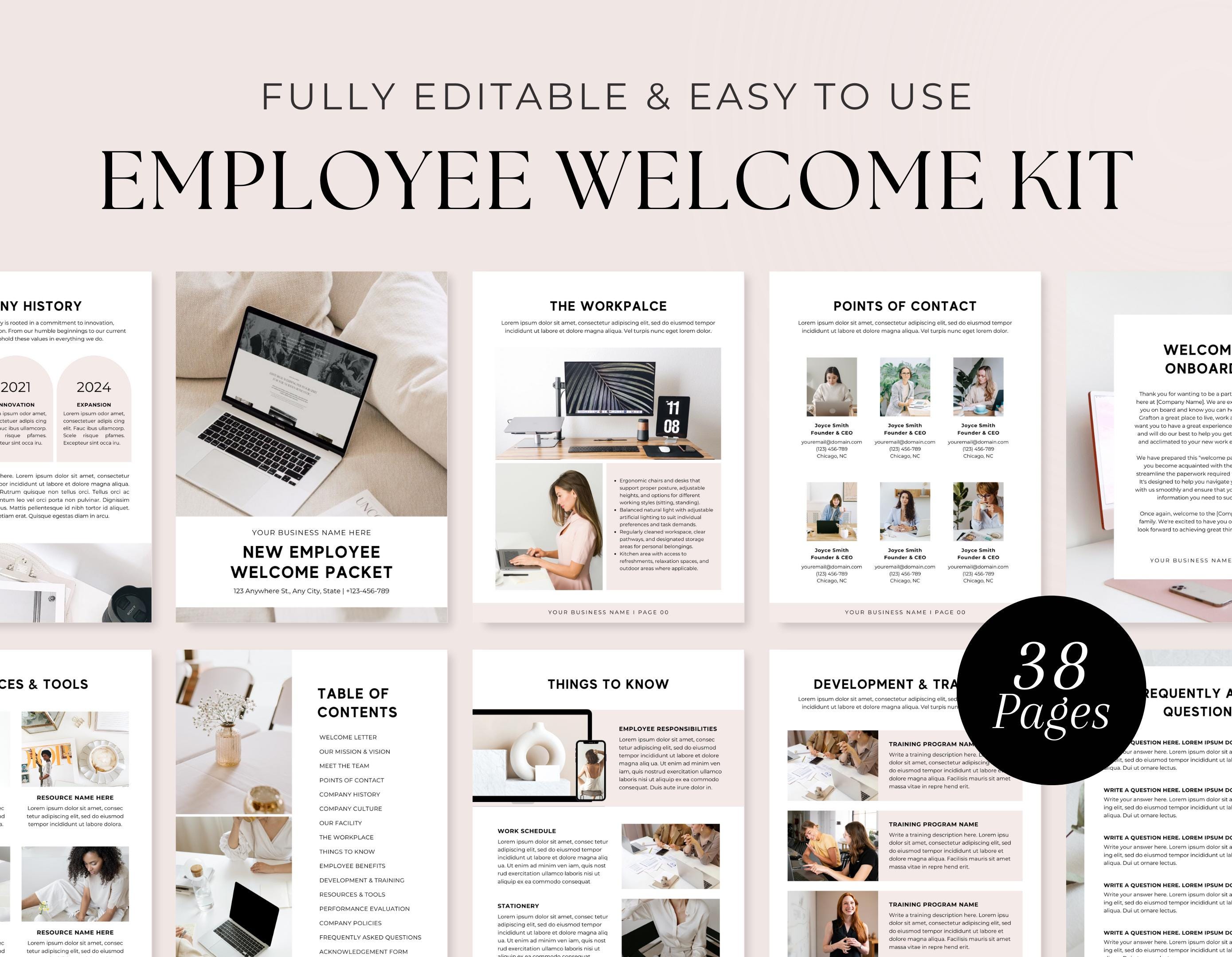 Employee Onboarding Template | New Hire Handbook | Training Manual ...