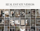 Real Estate Reel Video | Realtor Instagram Reel Templates | Social Media Marketing | Canva Templates