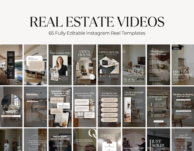 Real Estate Reel Video | Realtor Instagram Reel Templates | Social ...