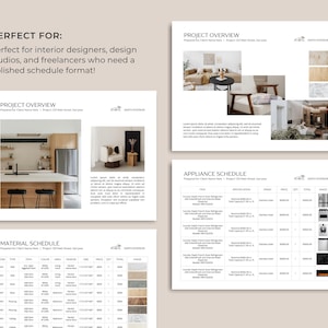 Finishes Schedule Template | FF&E Schedule, Furniture Board | Interior Design, Renovation Template | Finishes and Fixtures image 6