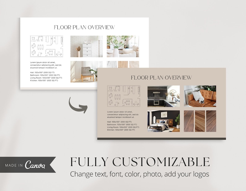 Interior Design Template | Client Presentation Template | Interior ...