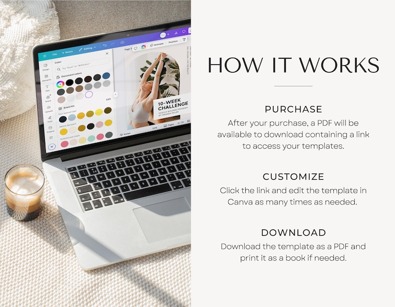 Fitness Ebook Template | Fitness Program Planner | Fitness Yoga Coach Template | Nutrition Coach | Workout Personal Training | Gym Packet image 10