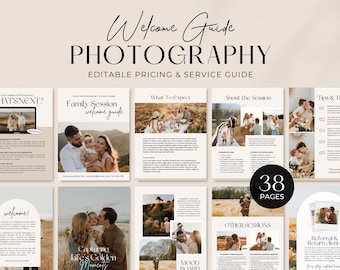 Photography Welcome Guide | Family Photography Style Guide | Photographer Pricing List | New Client Guide