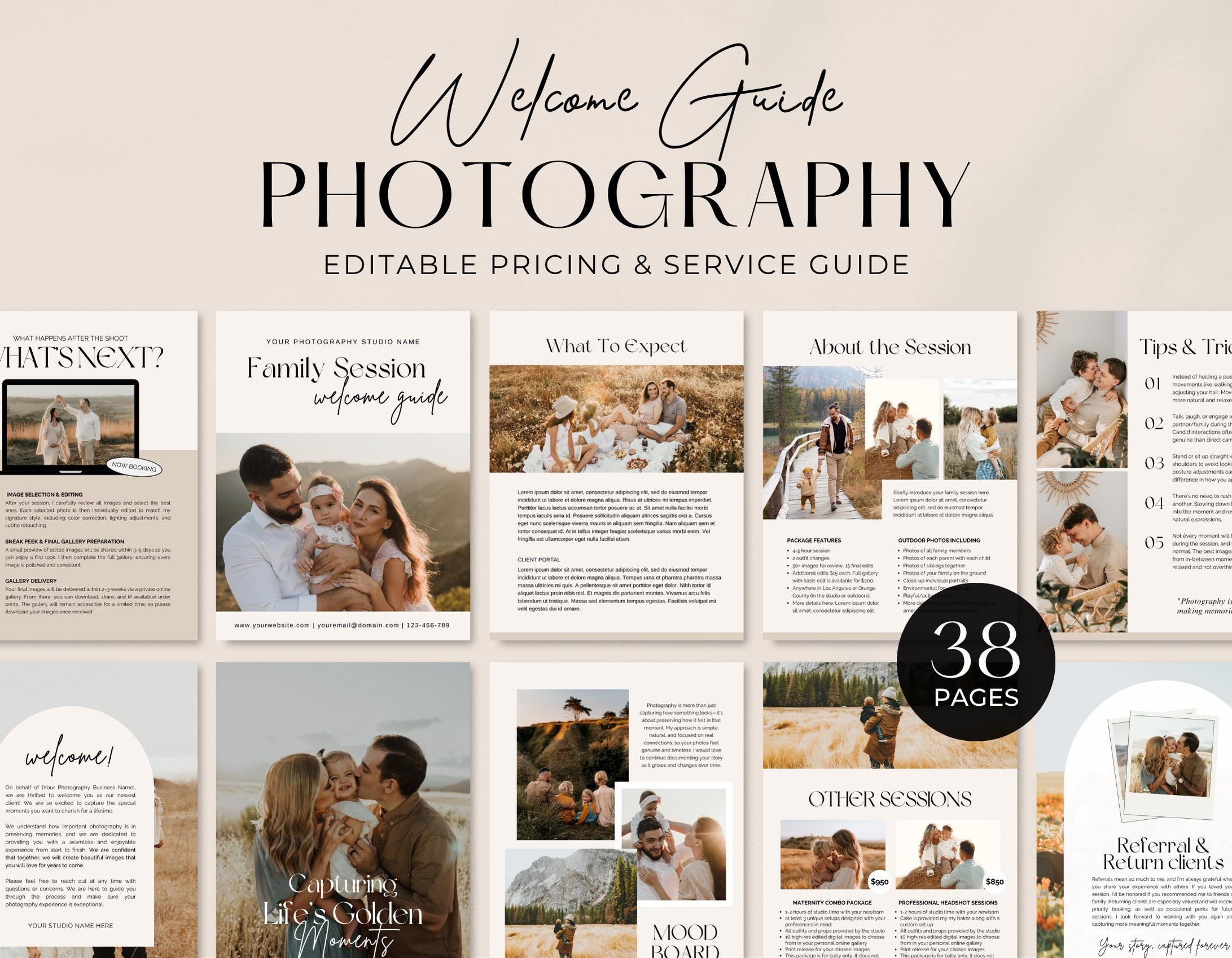 Photography Welcome Guide.pdf Photography Welcome Guide | Family Photography Style Guide ...