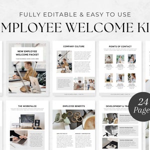 Employee Handbook Template | Training Manual Template | Employee Welcome Packet| Employee Onboarding Template | HR New Hire Onboarding