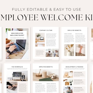 Employee Onboarding Template | New Hire Handbook | Training Manual Template | Employee Welcome Packet | HR New Hire Onboarding