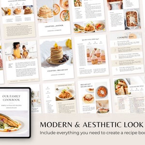 Puede incluir: Una maqueta digital de un libro de cocina con una est&eacute;tica moderna. La portada presenta un plato de salm&oacute;n con salsa blanca y guarnici&oacute;n verde. El t&iacute;tulo del libro de cocina es "Nuestro libro de cocina familiar: Recetas simples y saludables".