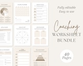 Coaching Worksheets | Coaching Workbook Template | Enneagram Template| Life Coach Spiritual Lead Magnet Template