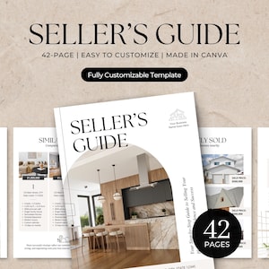 Home Seller Guide Template | Home Selling Process | Canva Template | Realtor Branding | Real Estate Template