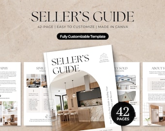 Home Seller Guide Template | Home Selling Process | Canva Template | Realtor Branding | Real Estate Template
