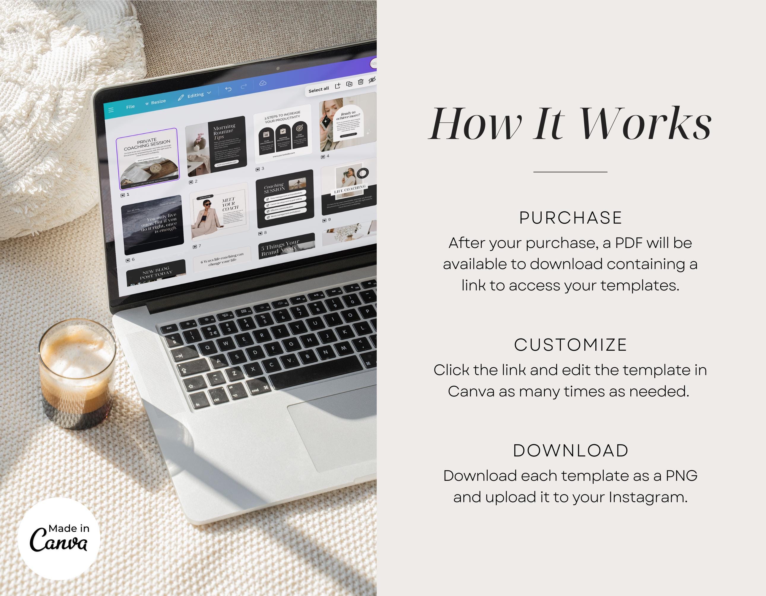 Coaching Instagram Post Template | Coach Social Media |life Coach ...