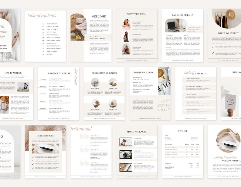 Introduction Packet Examples Client Welcome Packet Template |new Client Service Guide | Virtual ...