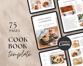 Cookbook Template | Recipe Book Template | Cook Book Template | Recipe Template | Canva Templates