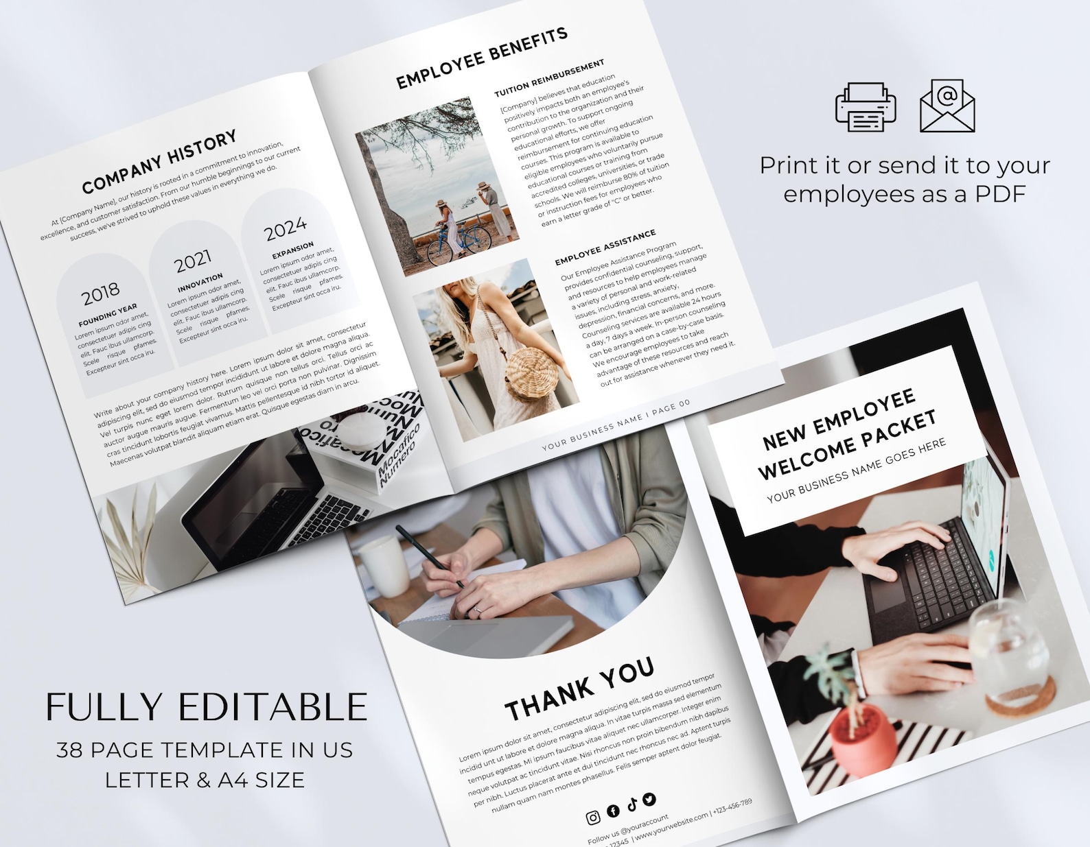 Employee Onboarding Template | New Hire Handbook | Training Manual ...